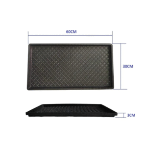 3-Tray Microgreens Growing Set (1 Top Tray, 1 Bottom Tray without Holes, 1 Middle Tray with Holes)
